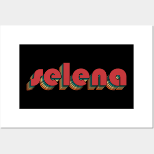 Selena - Retro Rainbow Typography Style 70s Posters and Art